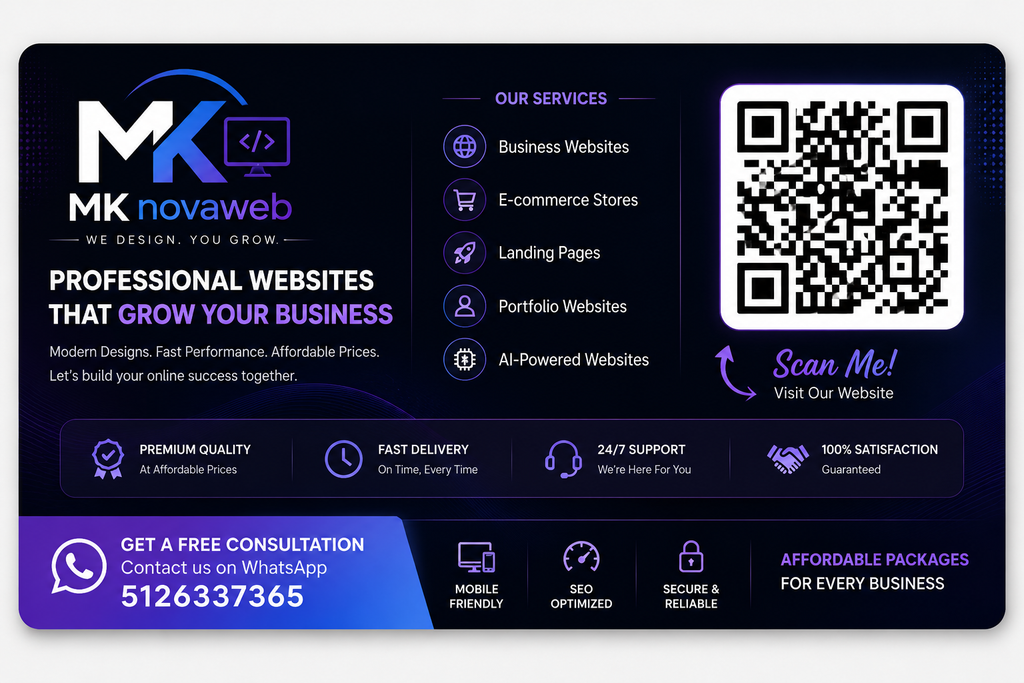 Modern Website Design for Businesses & Restaurants