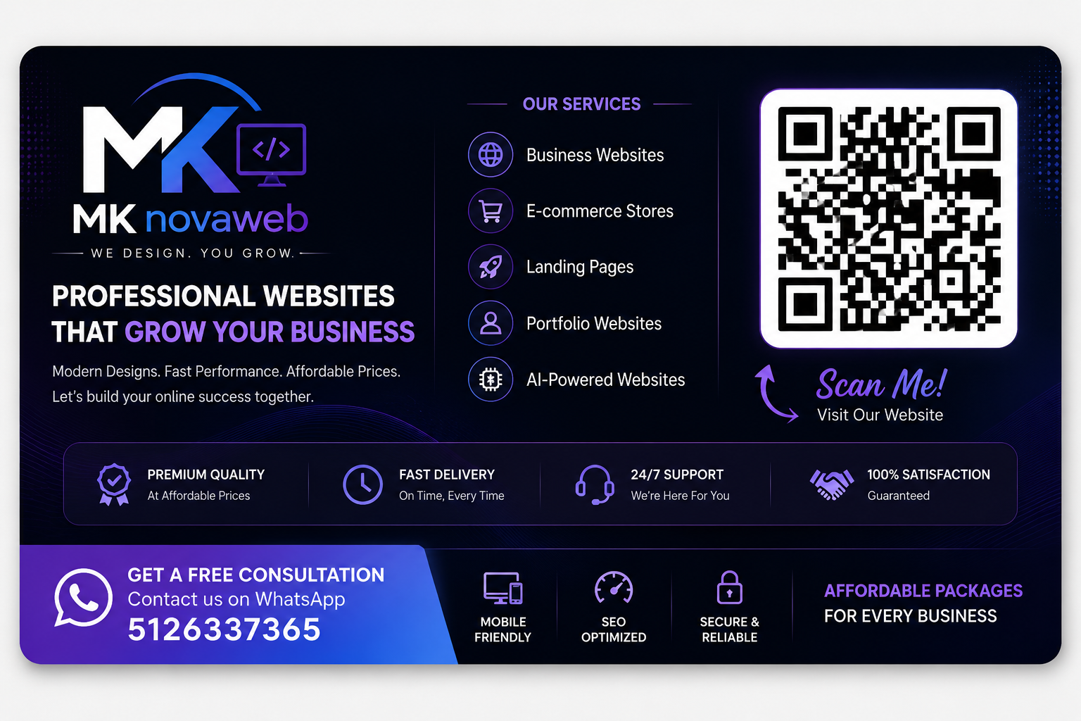 Modern Website Design for Businesses & Restaurants