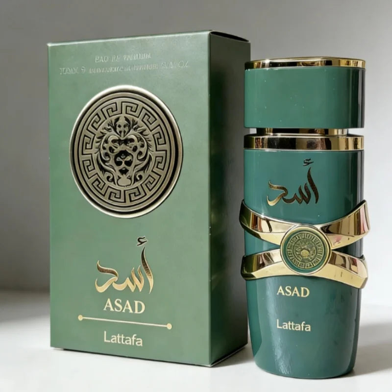 100ML Arabian Men's Perfume Tonsilfa Asad, Fashionable Cologne, Large Capacity 100ml. Long-Lasting Unisex Scent.