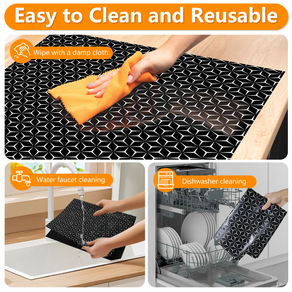 Silicone Induction Cooktop Mat Countertop Protector Scratch Induction Cover Kitchen Glass Ceramic Protector Kitchen Accessories